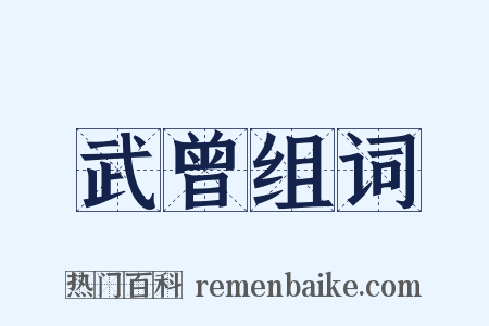 武曾组词是什么意思的图片